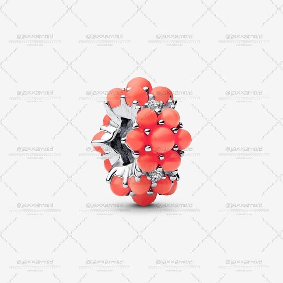 Pandora Coral-coloured Ocean Charm - Picture 1 of 6